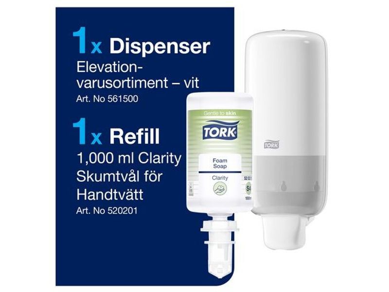 Dispenser TORK S4 Clarity starter pack