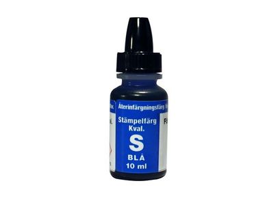 Stämpelfärg självfärgande 10ml blå