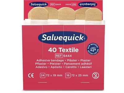 Plåster SALVEQUICK refill textil 40/fp