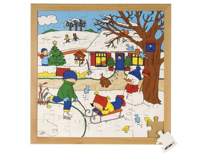 Rampussel vinter 40x40cm