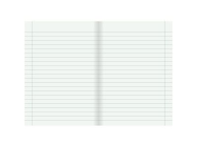Skrivhäfte A5 linjerat 8,5mm röd