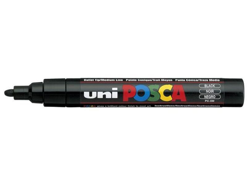 Märkpenna UNI Posca PC-5M svart