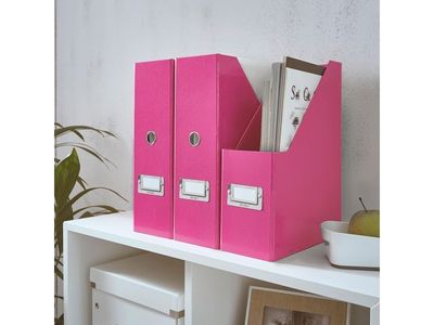 Tidskriftssamlare ClicknStore A4 cerise