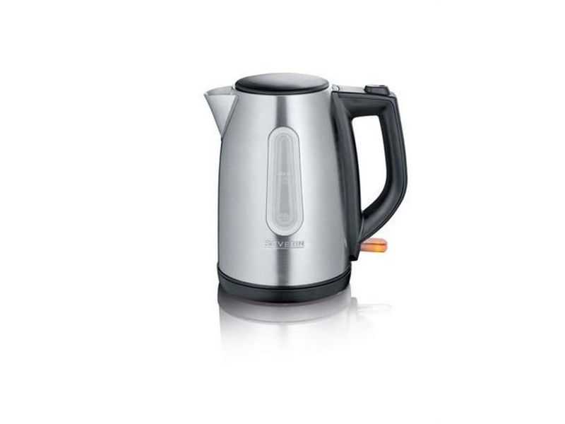 Vattenkokare bo.stål/svart 1 liter 2200W