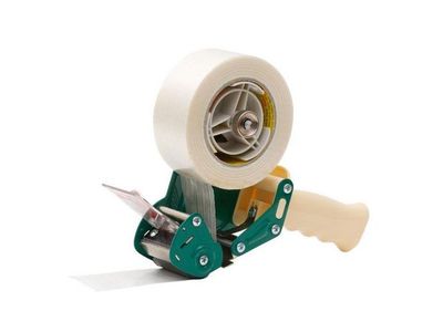 Tejphållare packtejp 50mm Vit/grön