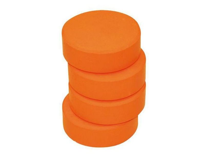 Färgpuckar 57mm, orange 6/fp