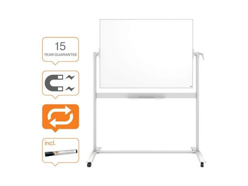 Whiteboard mobil NOBO stål 90x120cm