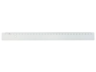 Linjal 20 cm cm/mm-gradering plast 10/fp