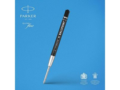 Refill PARKER Quinkflow M svart 2/fp