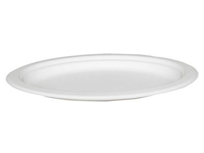Tallrik Miljö Bagasse oval 26x19cm 50/fp