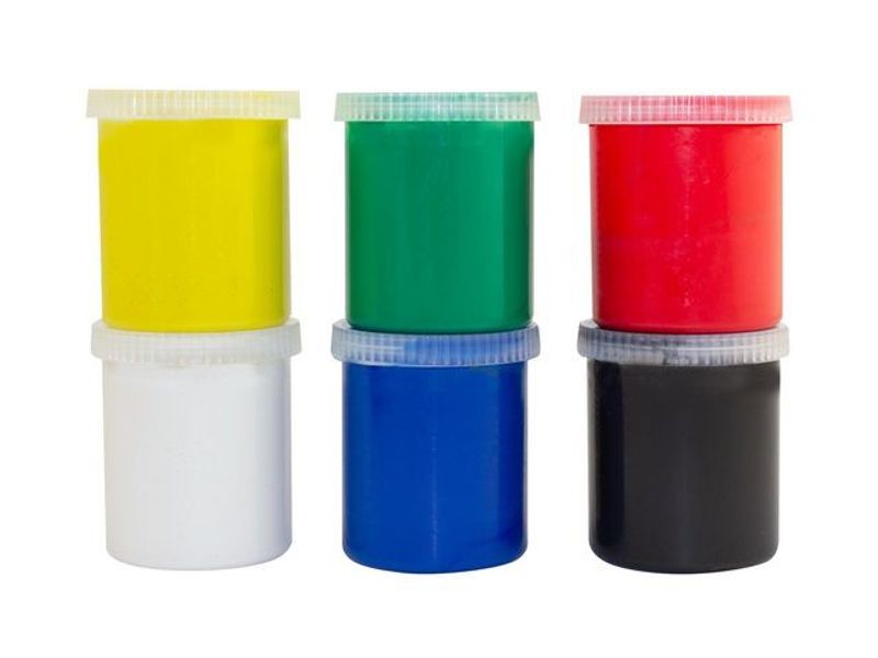 Fingerfärg 6x80ml/fp