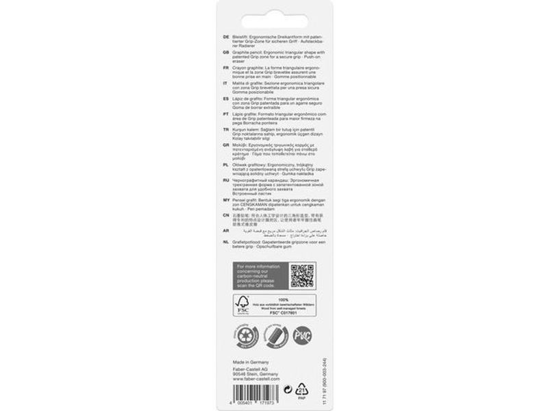 Blyerts FABER CASTELL GRIP HBx3 4/fp