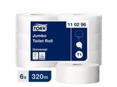 Toalettpapper TORK Uni T1 2-lag 6/fp