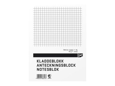 Anteckningsblock A5 100 blad TF rutat