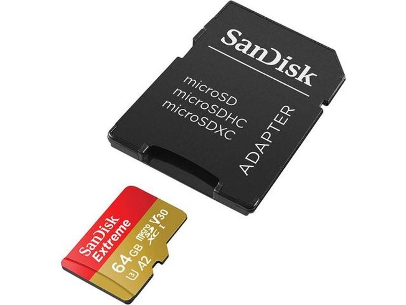 Minneskort SANDISK MicroSDXC Extr. 64GB