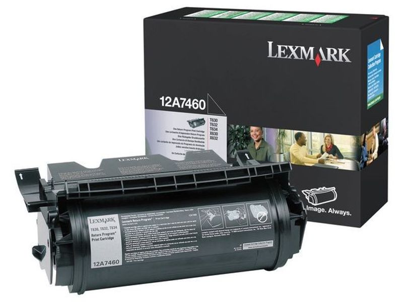 Toner LEXMARK 12A7460 5K svart