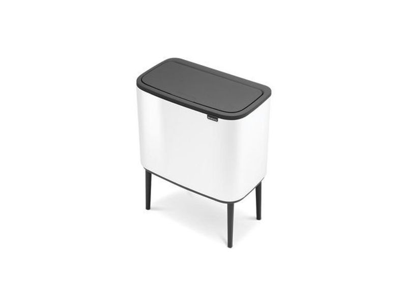 Papperskorg BRABANTIA Bo Touch 3x11L vit