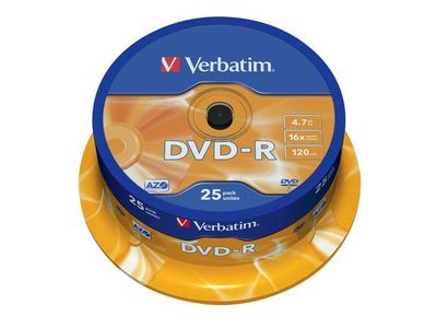 DVD-R VERBATIM 4,7GB 25/fp