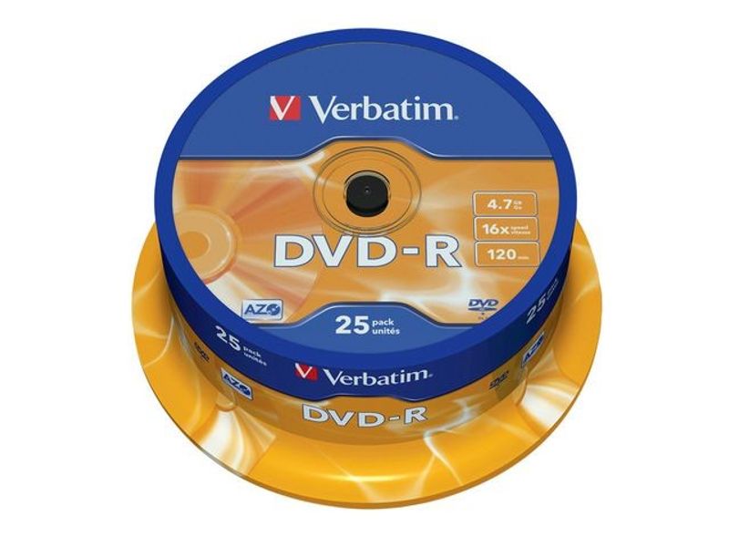 DVD-R VERBATIM 4,7GB 25/fp