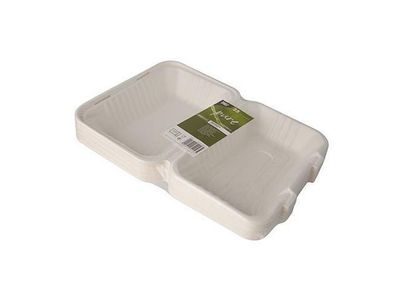 Matlåda takeaway-box Bagasse 25/fp