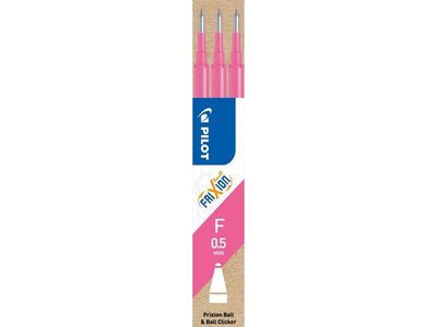 Refill PILOT Frixion 0,5mm rosa 3/fp