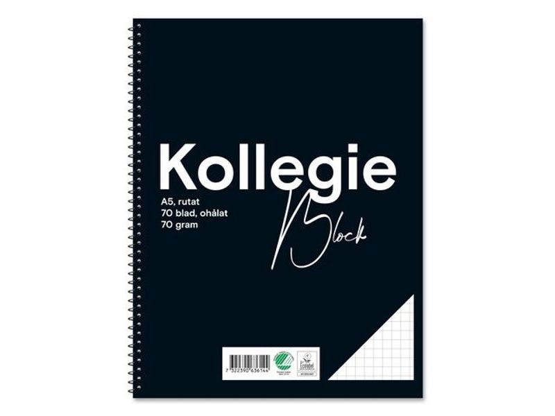 Kollegieblock FW A5 70g 70bl rut oh