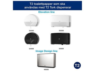 Toalettpapper TORK Uni T2 2-lag 12/fp