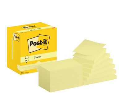 Notes POST-IT Z-block 76x127mm gul