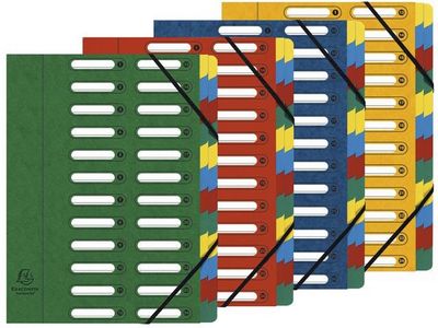 Sorteringsmapp EXACOMPTA 12-flik sort