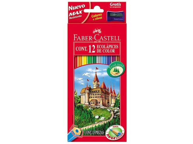 Färgpenna FABER CASTELL Slott 12/fp