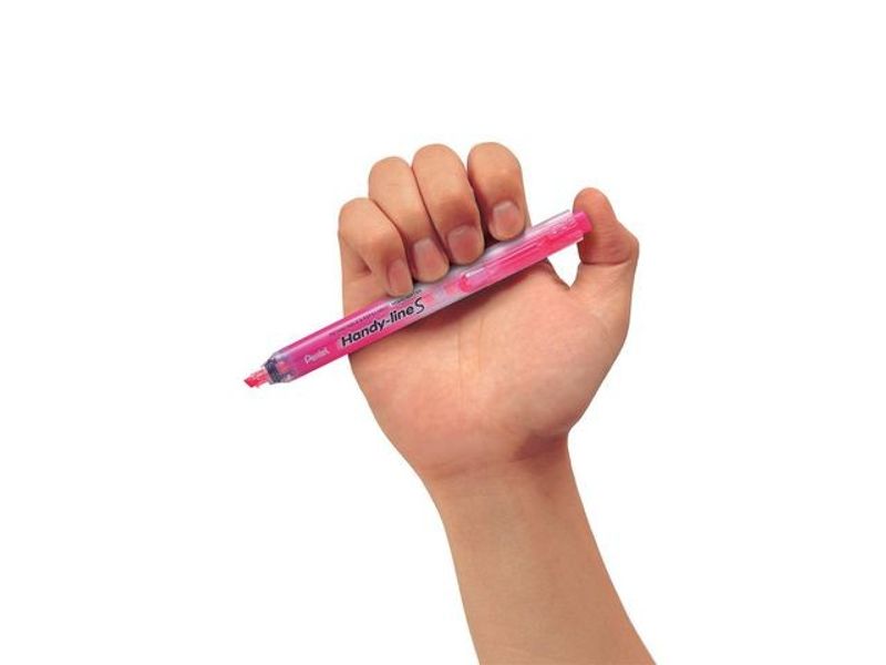 Överstrykningspenna PENTEL clicker rosa