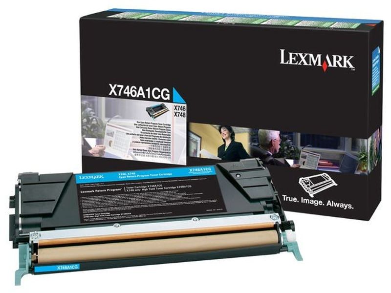 Toner LEXMARK X746A1CG 7K cyan