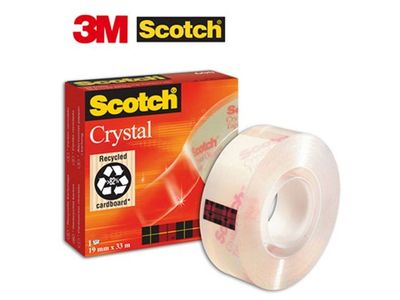 Kontorstejp SCOTCH Crystal 33mx 19mm