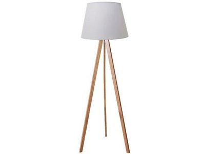 Golvlampa UNILUX Tooka vit/bambu