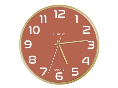 Väggur UNILUX Baltic Ø31,5 cm rosa