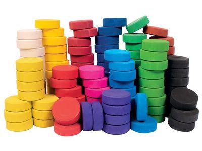 Färgblock 57mm i palett 8 färger