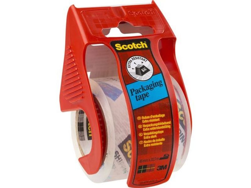 Packtejp SCOTCH 48mmx20m med disp. Klar