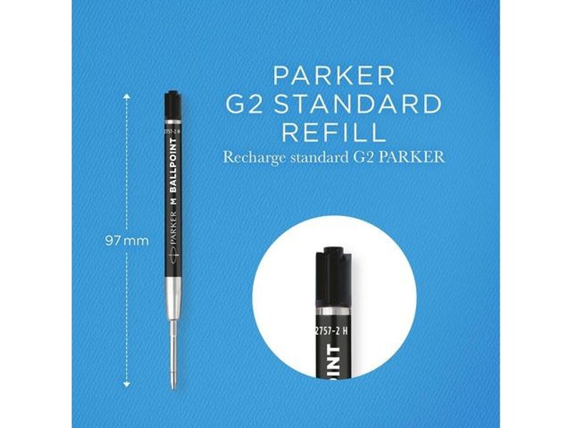 Refill PARKER Quinkflow M svart 2/fp