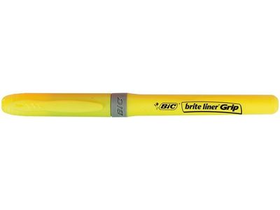 Överstrykningspenna BIC Grip Gul