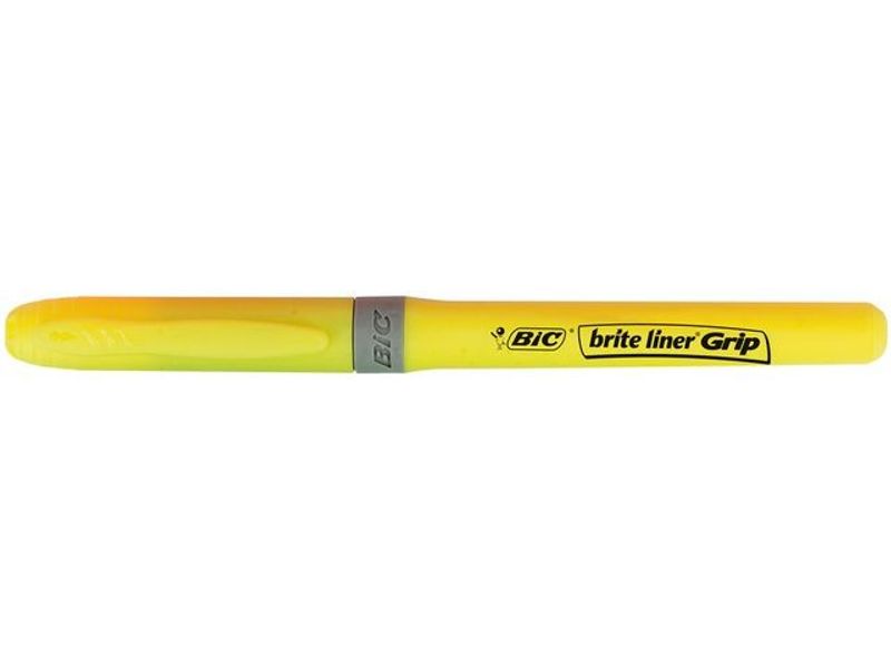 Överstrykningspenna BIC Grip Gul