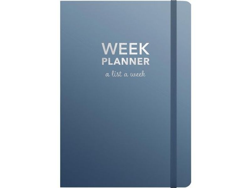 Kalender Week planner odaterad blå- 1051