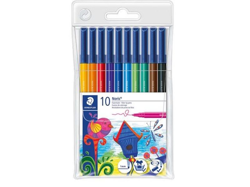 Fiberpenna STAEDTLER 10 färger