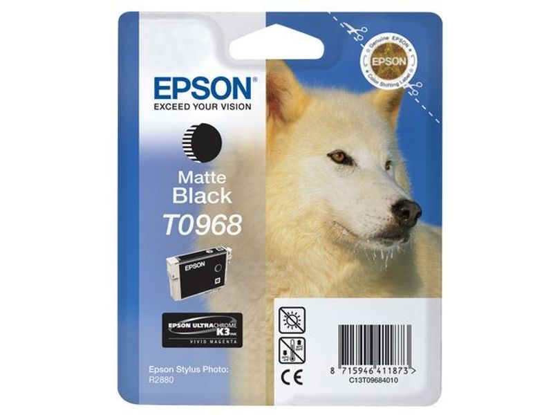 Bläckpatron EPSON C13T09684010 mattsvart