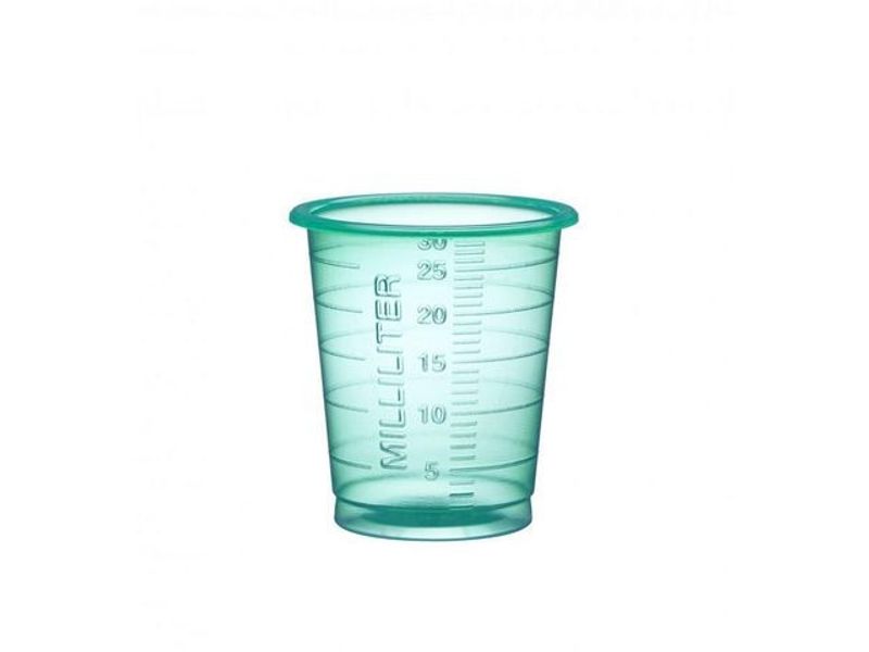 Medicinbägare Eco 30ml smal grön 90/fp