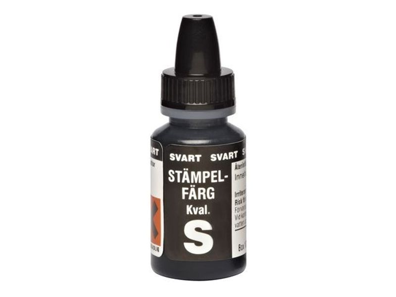 Stämpelfärg självfärgande 10ml svart