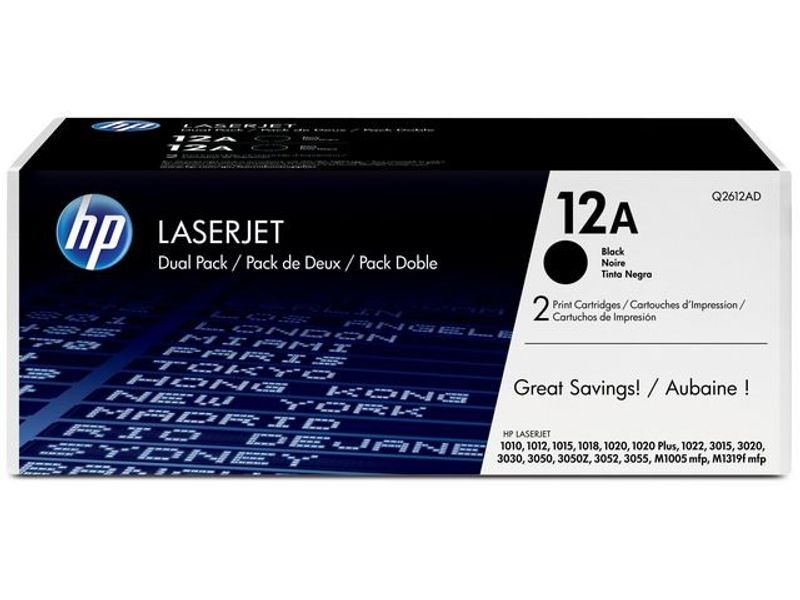 Toner HP Q2612AD 12A 4K svart 2/fp