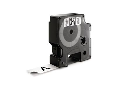 Tape DYMO D1 19mm svart på vit 10/fp