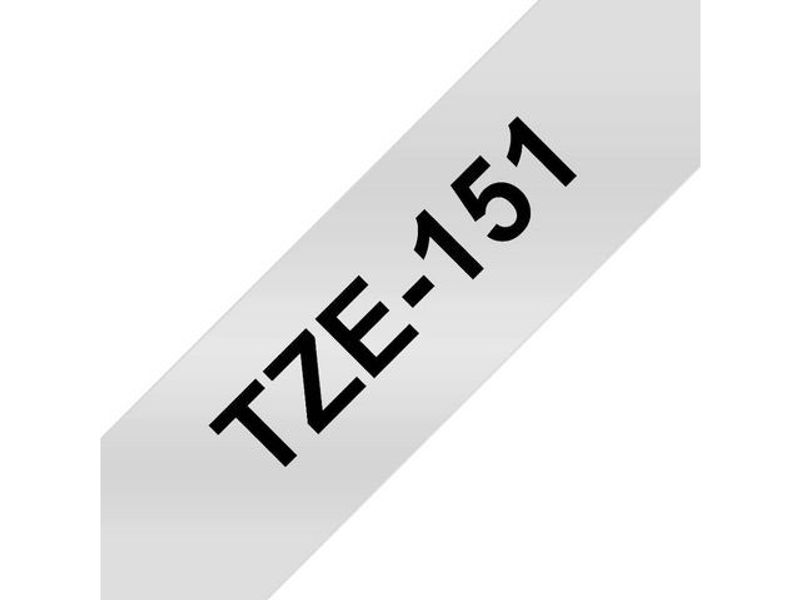 Tape BROTHER TZE151 24mm svart på klar