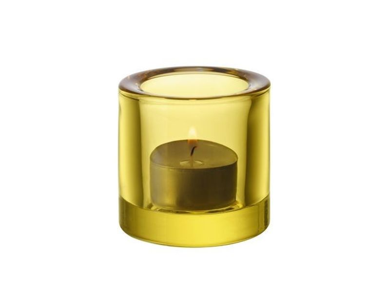 Ljuslykta IITTALA Kivi 60mm citrongul