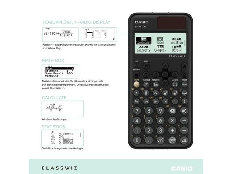 Teknisk Räknare CASIO FX-991CW